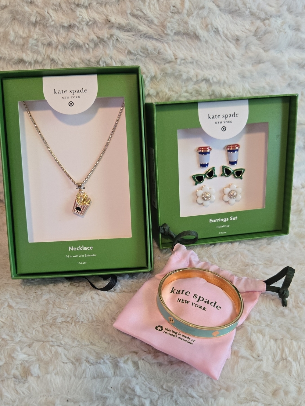 kate spade Bangle with Jewelry Set Bundle